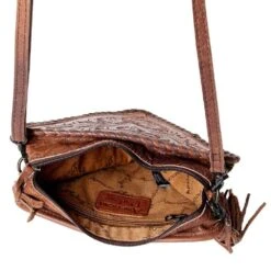 American Darling Floral Tooled Triangle Purse 11 American Darling Floral Tooled Triangle Purse -Cinc Clothing Shop ADBG576 05