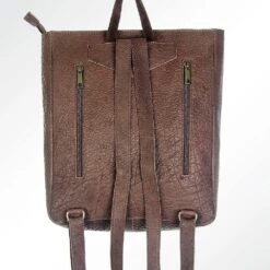 Leather Backpack W/Yellow Aztec -Cinc Clothing Shop ADBGZ307 1