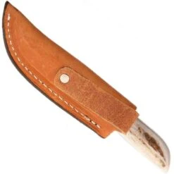 Anza Small Clip Point Knife With Micarta Elk Handle -Cinc Clothing Shop AZ WK 2 E 3
