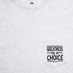 Burlebo Greatness Is A Choice Ash Gray Tee -Cinc Clothing Shop B CIAC GRAY 1