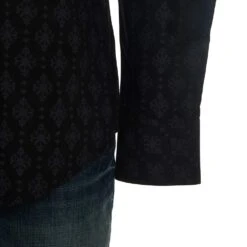 Rock N Roll Cowboy N Black Medallion Print Shirt -Cinc Clothing Shop B2S8098 ROCK N ROLL 2