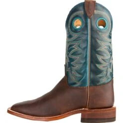 Justin Boot Company Men's Bent Rail Rough Rider Copper Bent Rail Cowboy Boots -Cinc Clothing Shop BR738 3