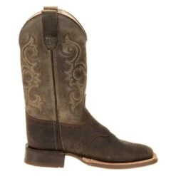 Old West Kids Green Waxy Top Brown Foot Cowboy Boots -Cinc Clothing Shop BSC1915 4