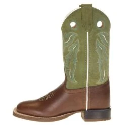 Old West Old West Youth Woody Light Earth Light Green Suede Boot -Cinc Clothing Shop BSC1945 21