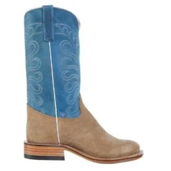 Olathe Boot Company Men's Mesquite Beeswax Reverse Roughout Cowboy Boot -Cinc Clothing Shop CB7 5