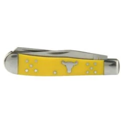 Cattlemans Cutlery Yellow Trapper Pocket Knife -Cinc Clothing Shop CC0002YD 2