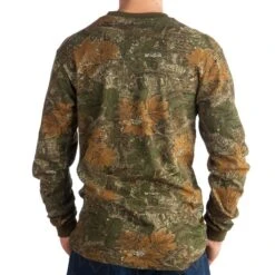 Rasco Fr Men's Camo Long Sleeve Flame Resistant FR Henley T-Shirt -Cinc Clothing Shop CMF458 2