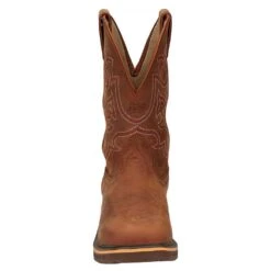 Justin Boots Men`s Resistor Russett 13` Russett H20 Soft Toe Square Work Boot -Cinc Clothing Shop CR4011 1