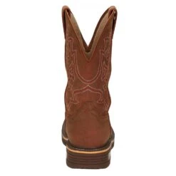 Justin Boots Men`s Resistor Russett 13` Russett H20 Soft Toe Square Work Boot -Cinc Clothing Shop CR4011 3