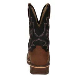 Justin Boots Men's Russett Resistor Caramel 13in. Black H20 Nano Comp Work Boot -Cinc Clothing Shop CR4012 3