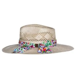 Charlie 1 Horse Spirit Animal 3 3/4in. Brim Straw Fashion Hat -Cinc Clothing Shop CSSPAM 343681 2