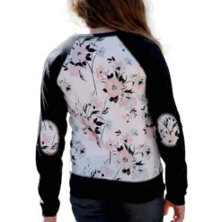 Cruel Girl Floral Print Baseball Tee Shirt -Cinc Clothing Shop CTK8650001 02