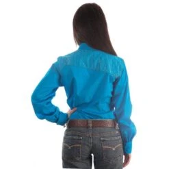 Women's Ariat® Rhinestone Filigree Brown Tooled Belt -Cinc Clothing Shop CTW9251001 back2