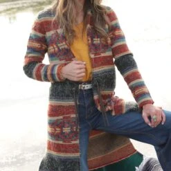 Cruel Girl Women's Sweater Duster With Pockets -Cinc Clothing Shop CWK7408001 02