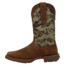 Durango Boots Men Brown/Green Digi Camo 12` Western Soft Toe -Cinc Clothing Shop DDB0329 2
