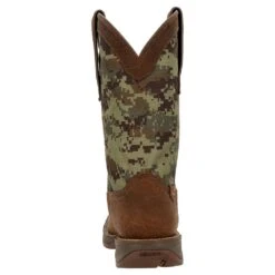 Durango Boots Men Brown/Green Digi Camo 12` Western Soft Toe -Cinc Clothing Shop DDB0329 3