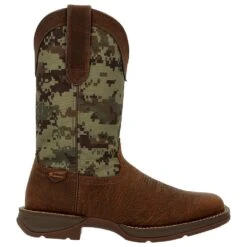 Durango Boots Men Brown/Green Digi Camo 12` Western Soft Toe -Cinc Clothing Shop DDB0329 4
