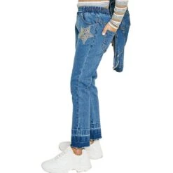 Hayden Girls Star Embroidered Jean -Cinc Clothing Shop DG1006 04