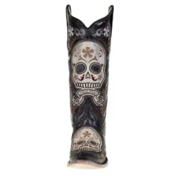 Women's Corral Grey Sugar Skull Western Boot -Cinc Clothing Shop E1587 1