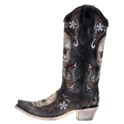 Women's Corral Grey Sugar Skull Western Boot -Cinc Clothing Shop E1587 21