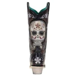 Women's Corral Grey Sugar Skull Western Boot -Cinc Clothing Shop E1587 31