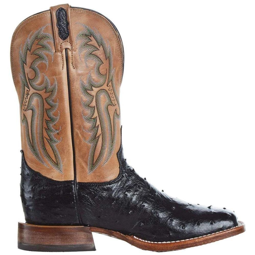Tony Lama Men`s Black Full Quill 11in. Beige Top Boot 7 Tony Lama Men`s Black Full Quill 11in. Beige Top Boot - Image 5