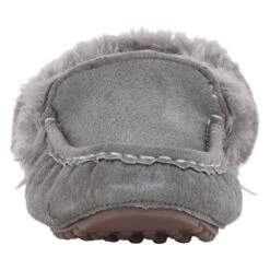 Women's Lamo Charcoal Aussie Moc Slipper -Cinc Clothing Shop EW1535CHA 04