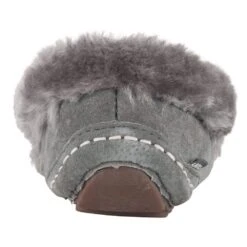 Women's Lamo Charcoal Aussie Moc Slipper -Cinc Clothing Shop EW1535CHA 05