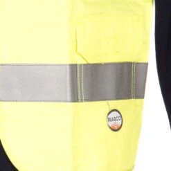 Rasco Fr Mens Hi Visibility FR Vest W/Pockets -Cinc Clothing Shop FR1603YH 1