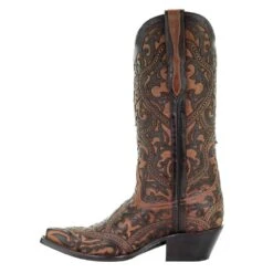 Corral Women`s Corral Brown Full Overlay With Studs Boot -Cinc Clothing Shop G1309 2
