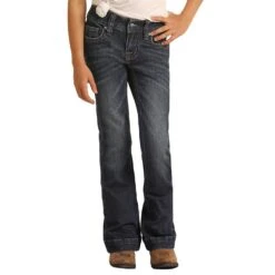 Rock & Roll Denim Girls Extra Stretch Trouser -Cinc Clothing Shop G5F1702 1