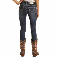 Rock & Roll Denim Girl's Denim Skinny Jeans -Cinc Clothing Shop G5S2725 1