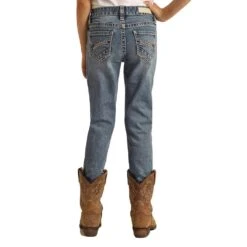 Rock & Roll Denim Girl's Medium Wash Skinny Jean -Cinc Clothing Shop G5S3716 1
