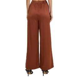Glam Women's Mocha Wide Leg Trouser Pant -Cinc Clothing Shop GP4982 1