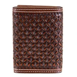 Western Fashion Leather Tri-Fold With Lace Detail -Cinc Clothing Shop H 72T 2