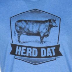Mason Jar Label Llc Herd Dat Blue T-Shirt -Cinc Clothing Shop HERD01VBLU 1