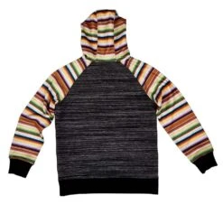 Hooey Girls Catalina Serape Sleeve Hooded Sweatshirt -Cinc Clothing Shop HH1167BKSP Y 4