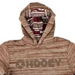 Hooey Youth Brown Lock Up Hoodie -Cinc Clothing Shop HH1177BR Y 2