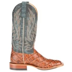 Horsepower Boots Mens Cognac Filet Of Fish Seas The Day Top Cowboy Boots -Cinc Clothing Shop HP1823 4