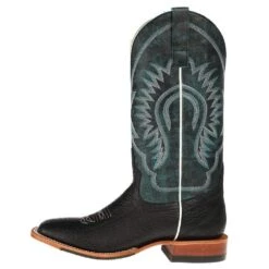 Men's Horse Power Black Bull Hide Cowboy Boots -Cinc Clothing Shop HP1831 2