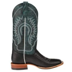 Men's Horse Power Black Bull Hide Cowboy Boots -Cinc Clothing Shop HP1831 4