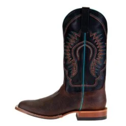 Men's Horsepower Distressed Bison 13in.Black Ranch Top Cowboy Boots -Cinc Clothing Shop HP1854 9881
