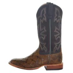 Horsepower Men`s Honey Filet Fo Fish Print 13in. Black Maverick Top Square Toe Boot -Cinc Clothing Shop HP1865 3