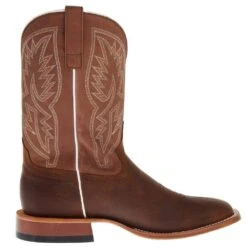 Horsepower Men`s Distressed Bison 10in. Tan Maverick Top Cowboy Boot -Cinc Clothing Shop HP1877 051