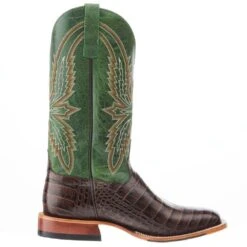 Horsepower Men's Chocolate Caiman Print Cowboy Boot -Cinc Clothing Shop HP1880 05