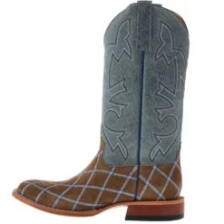 Horsepower Men`s Sahara Sand Patchwork 13in. Grey Sinsation Top Square Toe Boot -Cinc Clothing Shop HP1882 03