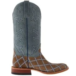 Horsepower Men`s Sahara Sand Patchwork 13in. Grey Sinsation Top Square Toe Boot -Cinc Clothing Shop HP1882 05