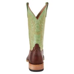 Horsepower Men's Men's Top Hand Antique Saddle Smooth Ostrich 13in. Green Top Square Toe Boot -Cinc Clothing Shop HP8046 3