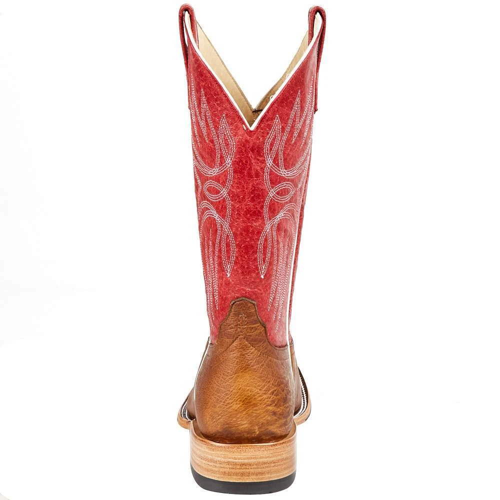 Horsepower Men's Horse Power Top Hand Kango Tobac Smooth Ostrich 13in. Red Top Boot 6 Horsepower Men's Horse Power Top Hand Kango Tobac Smooth Ostrich 13in. Red Top Boot - Image 4