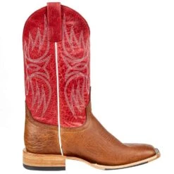 Horsepower Men's Horse Power Top Hand Kango Tobac Smooth Ostrich 13in. Red Top Boot 11 Horsepower Men's Horse Power Top Hand Kango Tobac Smooth Ostrich 13in. Red Top Boot -Cinc Clothing Shop HP8047 5